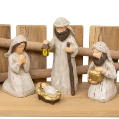 Atmosphera Nativity Scene Set (7 Pc, 30 x 18 cm)