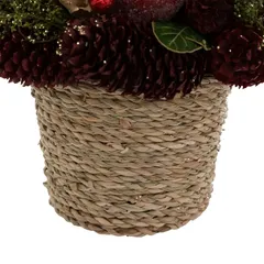 Atmosphera Christmas Apple Arrangement in Pot Decor (1 Pc, 19 cm)