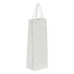Atmosphera Glitter Bottle Size Gift Bag (Silver, 12.7 x 35.5 cm)