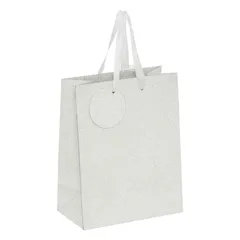 Atmosphera Glitter Small Gift Bag (Silver, 18 x 23 cm)