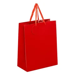 Atmosphera Glitter Medium Gift Bag (Red, 26 x 33 cm)