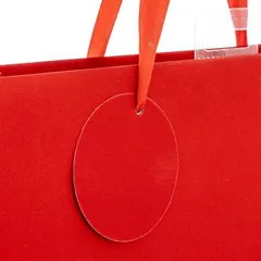 Atmosphera Glitter Medium Gift Bag (Red, 26 x 33 cm)