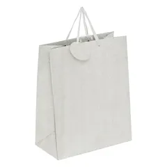 Atmosphera Glitter Medium Gift Bag (Silver, 26 x 33 cm)