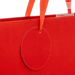 Atmosphera Glitter Large Gift Bag (Red, 33 x 45.5 cm)