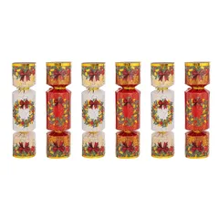 Atmosphera Wreath Christmas Crackers Set (6 Pc, 20 cm)