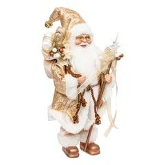 Atmosphera Gold Santa Claus Figure Decor (1 Pc, 30 cm)