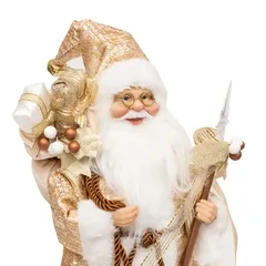 Atmosphera Gold Santa Claus Figure Decor (1 Pc, 30 cm)