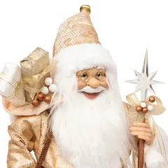 Atmosphera Gold Santa Claus Figure Decor (1 Pc, 60 cm)