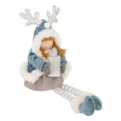 Atmosphera Battery-Operated LED Sitting Girl Decor (1 Pc, 41 cm)