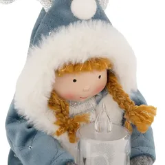 Atmosphera Battery-Operated LED Sitting Girl Decor (1 Pc, 41 cm)