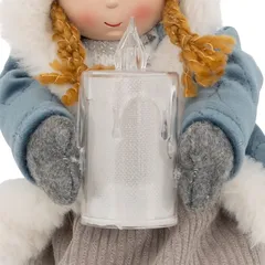 Atmosphera Battery-Operated LED Sitting Girl Decor (1 Pc, 41 cm)