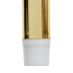 Atmosphera Battery-Operated LED Taper Candle Set (2 Pc, Gold, 28 cm)