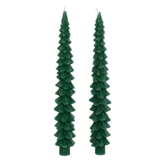 Atmosphera Taper Candle Set (Green Pine, 2 Pc, 25 cm)