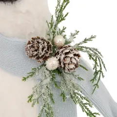 Atmosphera Penguin with Blue Scarf Figure Decor (1 Pc, 20.5 x 40 cm)