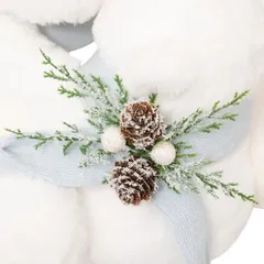 Atmosphera Bear with Baby and Blue Scarf Figure Decor (1 Pc, 49.7 x 33.5 cm)