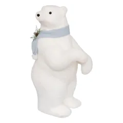 Atmosphera Bear with Blue Scarf Figure Decor (1 Pc, 62 x 100 cm)