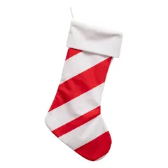 جورب كريسماس تصميم حلوى كاندي كين أتموسفيرا (قطعة، 20 × 44 سم)