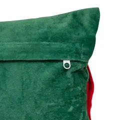 Atmosphera Velvet Bow Green Gift Decor Cushion (1 Pc, 30 x 50 cm)