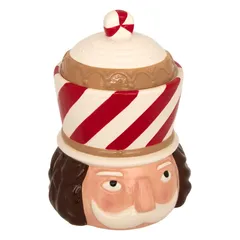 Atmosphera Nutcracker Ceramic Cookie Jar (1 Pc, 24 cm)