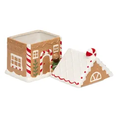 Atmosphera Ceramic Gingerbread House Cookie Jar (1 Pc, 14 x 17 x 25 cm)