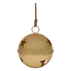 Feeric Gold Metal Bell Outdoor Decor (1 Pc, 40 cm)