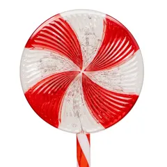 Feeric Battery-Operated LED Luminous Candy Cane Outdoor Decor (1 Pc, 70 cm)