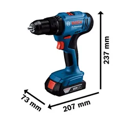 Bosch Cordless Impact Drill Drivers W/Battery & Charger, GSB 183-LI (18 V)