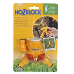 Hozelock Dual Tap Connector (1/2, 3/4 inch)
