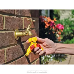 Hozelock Dual Tap Connector (1/2, 3/4 inch)