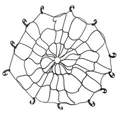 شبكة عنكبوتية لتثبيت الحمولة (101.6 × 76.2 سم، أسود)