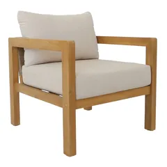 Dolce Single-Seater Acacia Wood Outdoor Sofa (63 x 73 x 71 cm)