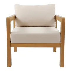 Dolce Single-Seater Acacia Wood Outdoor Sofa (63 x 73 x 71 cm)