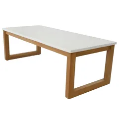 Dolce Acacia Wood Coffee Table W/Terrazzo Top (60 x 46 x 139 cm)