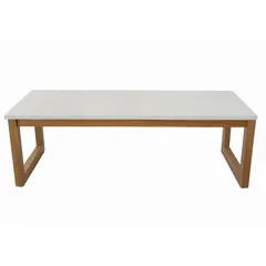 Dolce Acacia Wood Coffee Table W/Terrazzo Top (60 x 46 x 139 cm)