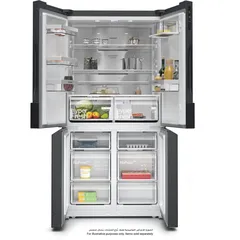 Siemens Freestanding French Door Fridge Freezer, KF96NAXEAG (605 L)