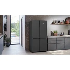 Siemens Freestanding French Door Fridge Freezer, KF96NAXEAG (605 L)