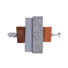 Diall Gray Nylon 2-Way Wall Plug (Dia.10 x L.50 mm, 10 Pc)