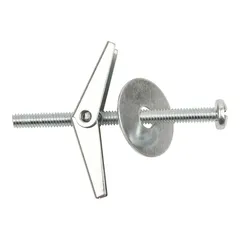 Diall Carbon Steel Spring Toggle Pack (Dia. 1.2 x L. 5 cm, 4 Pc.)