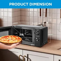 Midea Solo Microwave Oven, MWO-MM7P012MZ-BK (20 L, 700 W)