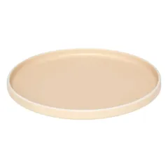 طبق طعام خزف حجري إس جي أليكس (بيج، 26 × 2.5 سم)