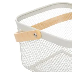 سلة مطبخ بمقبض 5فايف ماياج (26 × 24.5 × 17.5 سم، بيج)