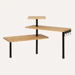 5Five Kitchen Shelf Corner (3 Tier, Beige)