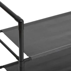 5Five Coat Rack with 8 Hooks and 5 Shelves (60 x 25.5 x 170 cm, Black)