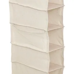 5Five Hanging Cloth Shoe Rack (10 Pair, Beige)