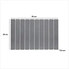 5Five Bath Mat Diatomite (59 x 39 cm, Grey)