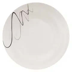 SG Pablo Porcelain Dinner Set (Black & White, 18 Pc.)