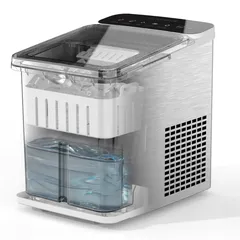 Nutricook Stainless Steel Icy Bullet Ice Maker W/Touch Screen, NC-ICY510S
