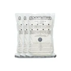 Black+Decker Vacuum Storage Bag Pack (60 x 40 cm, Small, 3 Pc.)
