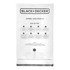 Black+Decker Vacuum Storage Bag Pack (60 x 100 cm, Extra Large, 3 Pc.)