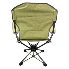 Goleader Foldable Swivel Camping Chair (Grey, 53 x 84 x 97 cm)